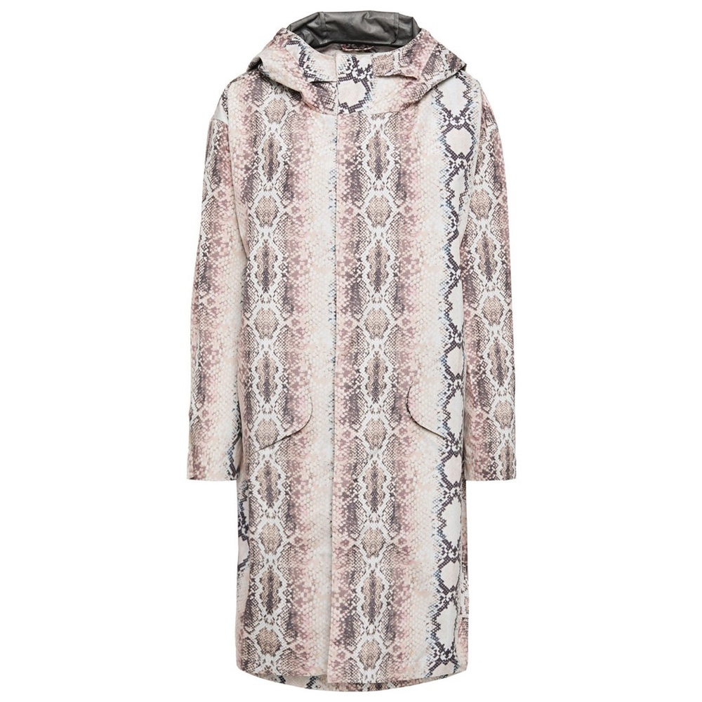 Maje Baro Snake-Print Shell Hooded Jacket - Picture 3 of 5